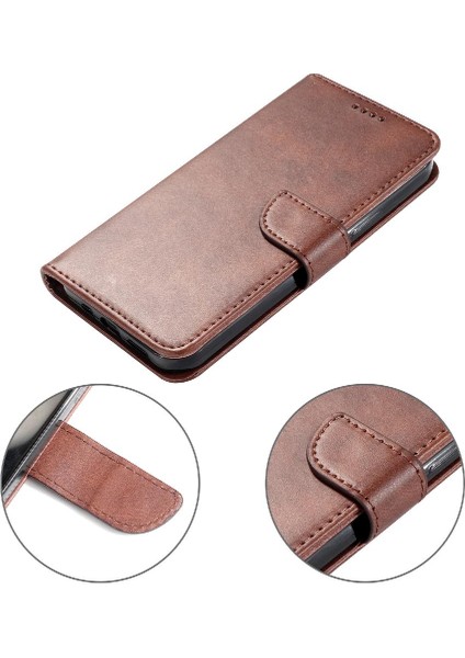 Kart Tutucu Kickstand Deri Folio ile Samsung Galaxy A52S 5g Için Telefon Kılıfı (Yurt Dışından)