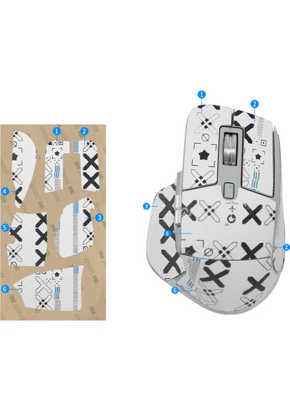 Repalcement Fare Kaymaz Kaymaz Bant, Logitech Mx Master 3 3 S Oyun Faresi Için Sapları Çıkartmalar (Yurt Dışından)