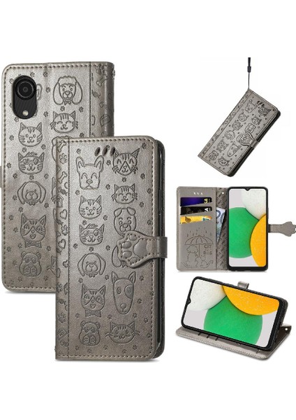 Samsung Galaxy A03 Çekirdek Için Kısa Kayış Çevir Telefon Kılıfı (Yurt Dışından) modelleri