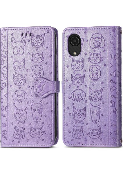 Samsung Galaxy A03 Çekirdek Için Kısa Kayış Çevir Telefon Kılıfı (Yurt Dışından)