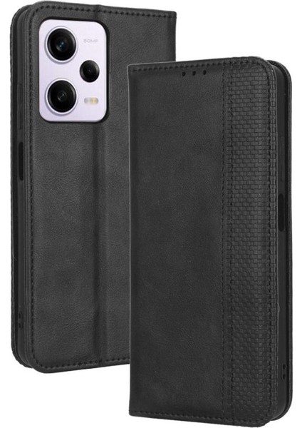 Xiaomi Redmi Not 12 Pro Artı 5g Manyetik Kapatma Cüzdan Pu Telefon Kılıfı (Yurt Dışından)