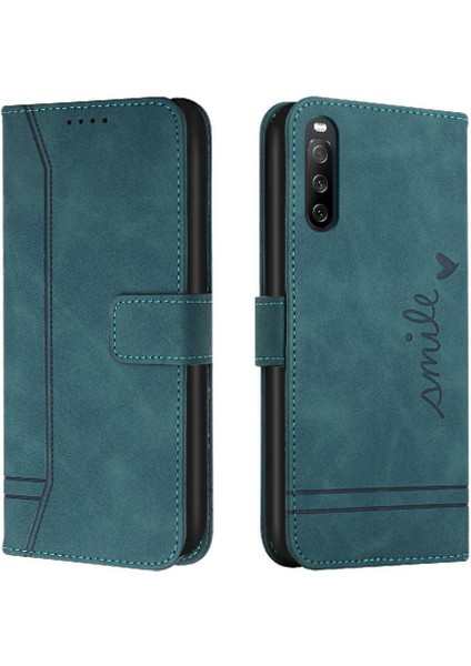 Sony Xperia 10 V El Kayışı Için Manyetik Kapatma Flip Folio Pu Telefon Kılıfı (Yurt Dışından)
