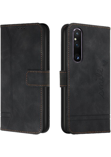 Sony Xperia 1 V Manyetik Kapatma Flip Folio Cüzdan Pu Kart Için Telefon Kılıfı (Yurt Dışından) indirimleri