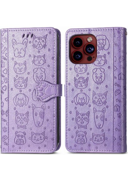 Iphone 15 Için Pro Karikatür Hayvanlar Kısa Kayış Telefon Kılıfı (Yurt Dışından)