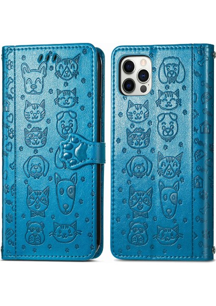 Iphone 12 Için /12 Pro Karikatür Hayvanlar Deri Çevir Telefon Kılıfı (Yurt Dışından) modelleri