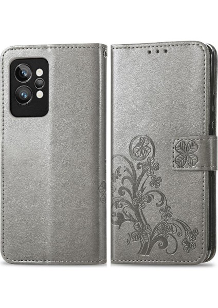 Realme Gt 2 Pro Için Zarif Iş Çevirme Kapağı Dört Yapraklı Yonca Telefon Kılıfı (Yurt Dışından)