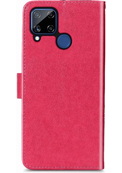 Realme C15 Zarif Iş Dört Yapraklı Yonca Flip Için Kısa Telefon Kılıfı (Yurt Dışından) indirimleri