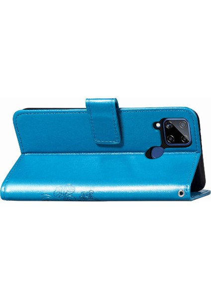 Realme C15 Zarif Iş Dört Yapraklı Yonca Flip Için Kısa Telefon Kılıfı (Yurt Dışından) modelleri