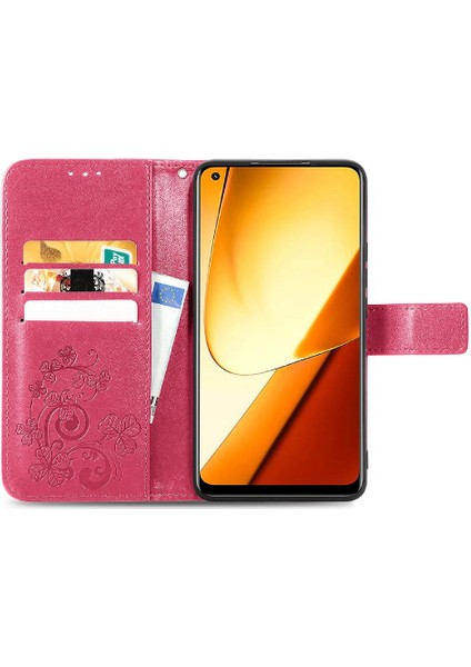 Realme 11 Zarif Iş Dört Yapraklı Yonca Kısa Kayış Durumda Telefon Kılıfı (Yurt Dışından) fırsatları