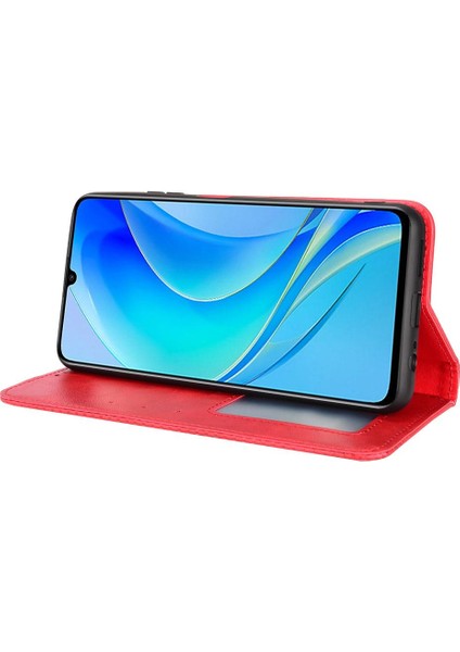 Huawei Nova Y70/Y70 Artı Cüzdan Pu Deri Manyetik Kapatma Telefon Kılıfı (Yurt Dışından)