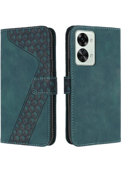 Oneplus Nord 2t Flip Folio Manyetik Cüzdan Kickstand Kart Için Telefon Kılıfı (Yurt Dışından)
