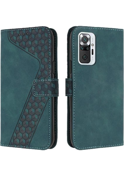 Xiaomi Redmi Not 10 Pro 4g Cüzdan Manyetik Kart Yuvaları Çevirin Telefon Kılıfı (Yurt Dışından)