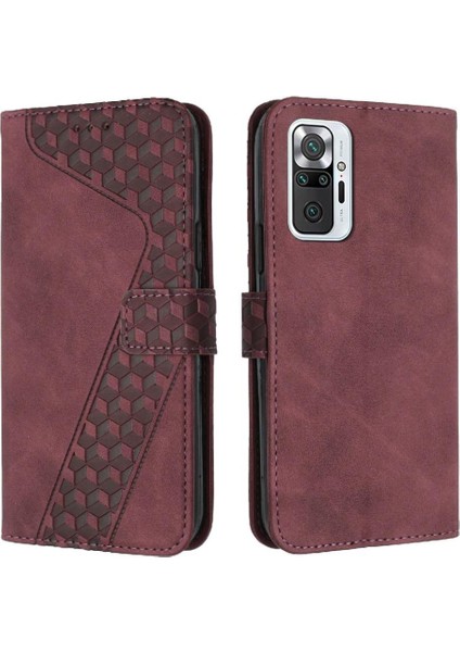 Xiaomi Redmi Not 10 Pro Max Kickstand Manyetik Flip Folio Telefon Kılıfı (Yurt Dışından)