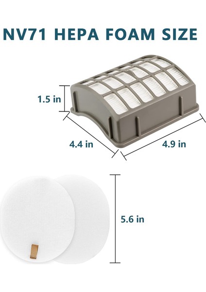Elektrikli Süpürge Aksesuarları Için Yedek Parçalar Hepa Filtre (Yurt Dışından)