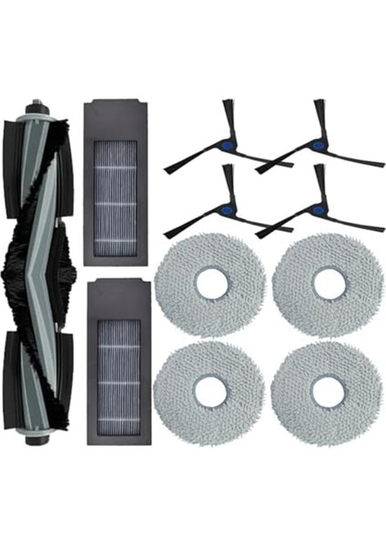 Deebot X2/x2 Pro/x2 Omni Robot Vakum Robotu Vakum Ana Fırça Filtre Paspas Pedi Parçaları Için Yedek Aksesuarlar (Yurt Dışından)