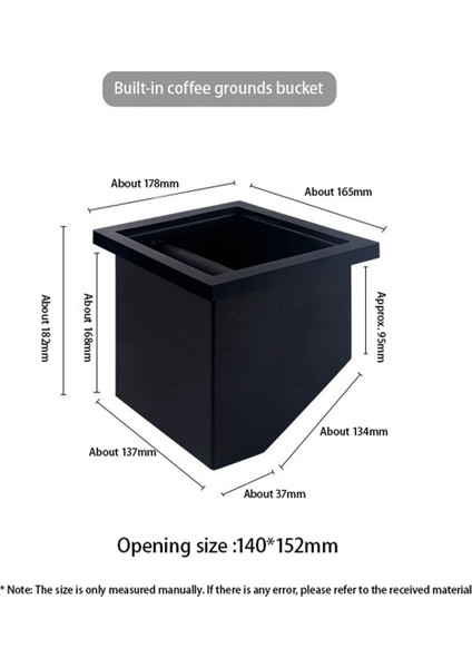 Kahve Gömülü Eğimli Ağız Vurma Kutusu, Bar Kahve Vurma Kutusu (Yurt Dışından) fiyatları