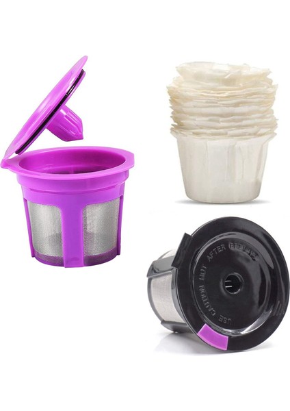 23 Parça Tek Kullanımlık Kağıt Filtre ve Doldurulabilir K Bardak Seti Yeniden Kullanılabilir K (Yurt Dışından) fiyatları