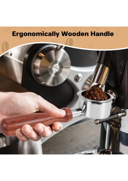 Barista Serisi ve Espresso Için Dipsiz Portafilter 54MM (Yurt Dışından)