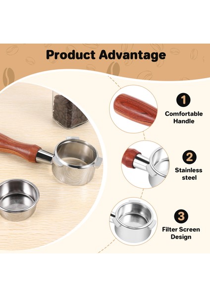 Barista Serisi ve Espresso Için Dipsiz Portafilter 54MM (Yurt Dışından)
