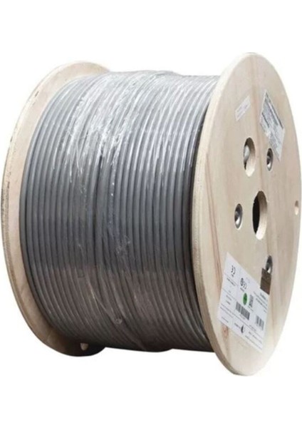 Cat6 F/utp Bakır Lan Veri Kablosu 500MT 23 Awg Gri Pvc