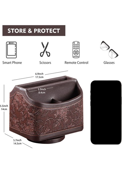 Pu Deri 360 Derece Dönebilen Uzaktan Kumanda/denetleyici Saklama Kutusu (Yurt Dışından) fırsatları