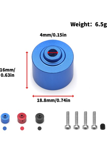 1/14 1/16 Tüm Araçlarda Ortak, Metal Diferansiyel Kasası, Kırmızı (Yurt Dışından) fırsatları