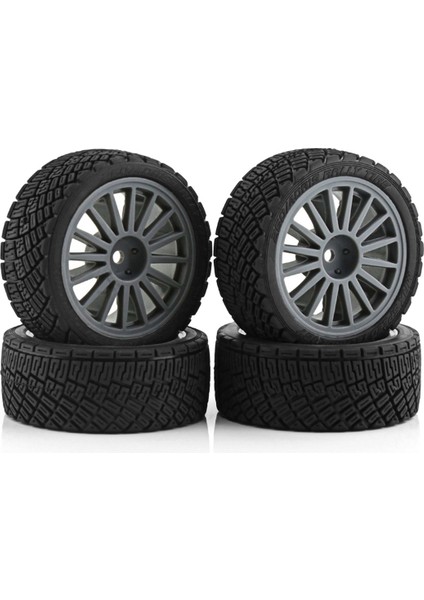 1/10 Rc Yarış Arabası Için Lastik Lastik Jant Lastiği, Gri (Yurt Dışından)