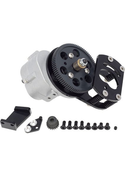1/10 Rc Parça Araba D110 Için Tek Hızlı Şanzıman, Gümüş (Yurt Dışından)