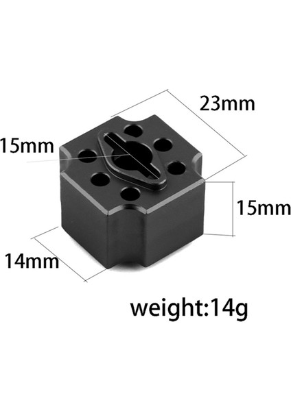 Metal Diferansiyel Makara (Locker) Hub Diferansiyel Kasa 1/8 Traxxas Sledge Canavar Kamyonu, Siyah (Yurt Dışından)
