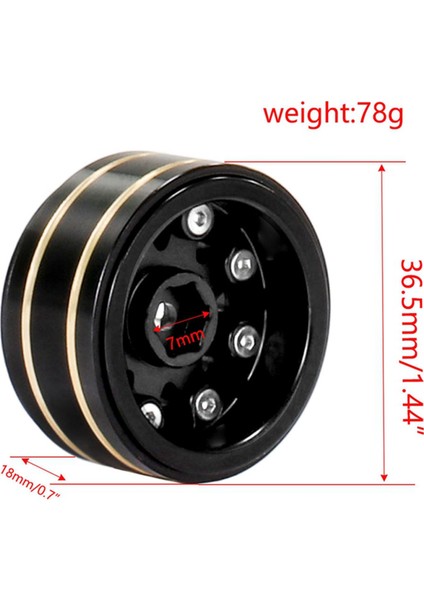 1,2 Inç Pirinç Jantlar 1/24 SCX24 Fms (Yurt Dışından) indirimleri