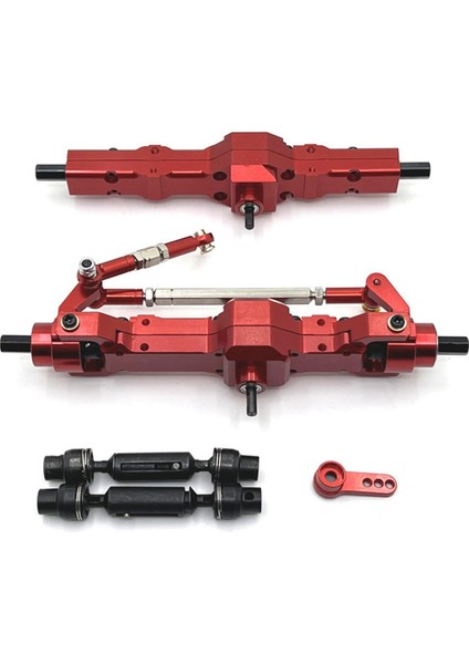 1/10 C74 1/16 Rc Araba Için Aks Grubu Tahrik Mili Seti, Kırmızı (Yurt Dışından)
