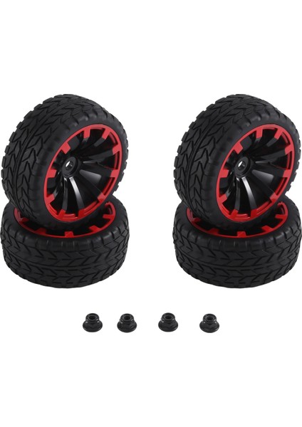 4pcs 12MM Altı Tekerlek Jantlar ve Od 2.59 Inç Rc Için 1/10 Yol Touring Arabası, A (Yurt Dışından)