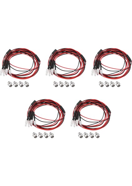 4 Rc LED Işık Kiti, Beyaz (Yurt Dışından)