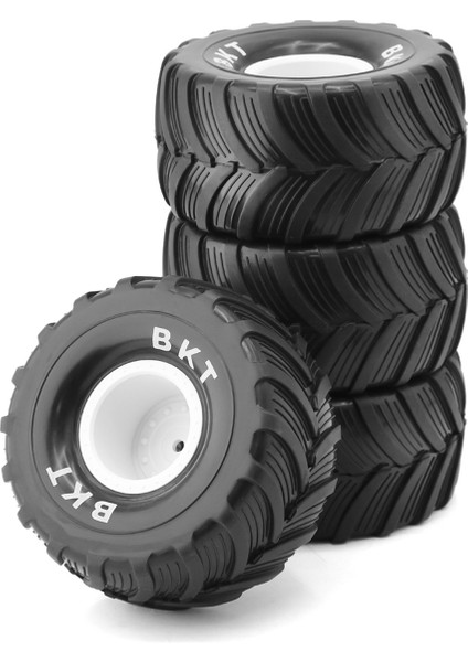 1/18 Mini Için 4 Adet 100MM 1/10 Lastik, Beyaz (Yurt Dışından)