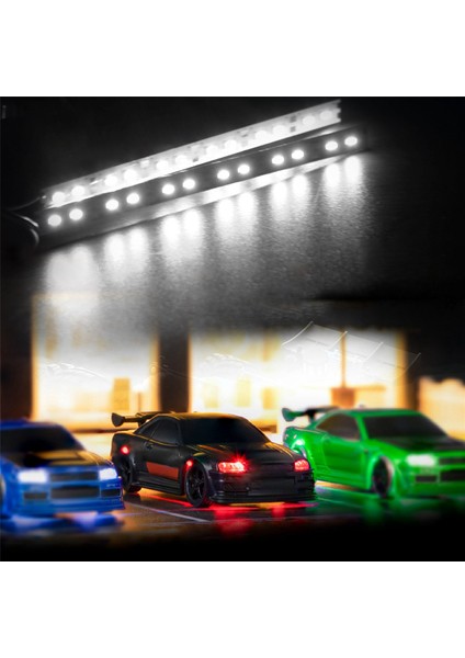 24 LED Şasi Light Metal LED Strip 6V 1/10 1/8 Rc Araba Paletli Buggy, Kırmızı (Yurt Dışından)
