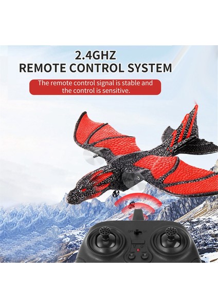 Çocuklar Için Rc Plane 2.4g Simüle Uçan Ejderha Uçağı (Yurt Dışından)