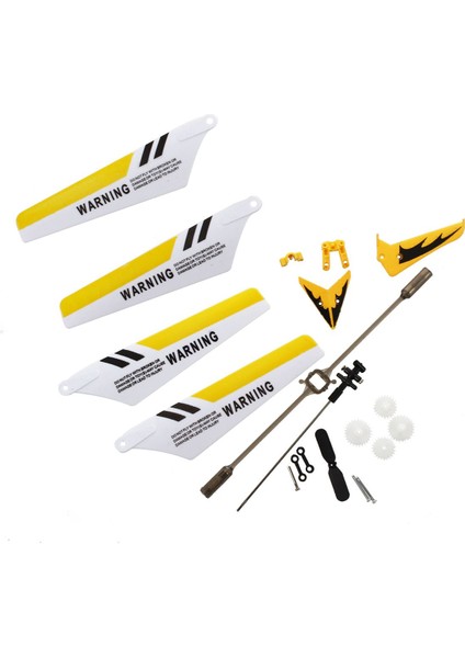 S107 / S107G Rc ile Uyumlu Syma Değiştirme Kiti – Helikopter, Bıçaklar, Bağlantı Tokası, Iç Mil - Sarı (Yurt Dışından)