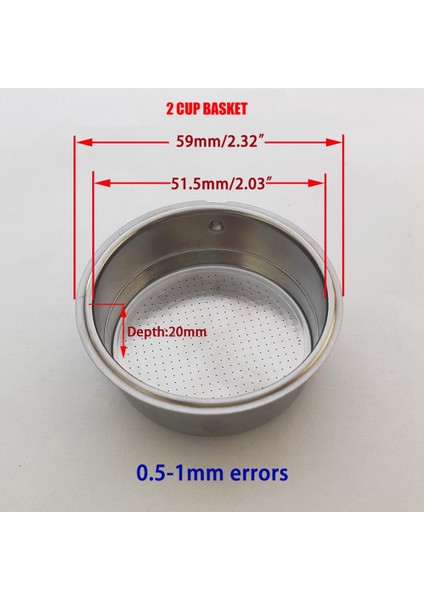 Homix Için 51MM Dipsiz Kahve Yeniden Kullanılabilir Filtreler Portafilter (Yurt Dışından) fiyatları