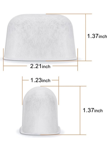 BWF100 Makine Filtresine Uyumlu 6 Adet Kömür Filtresi (Yurt Dışından) modelleri