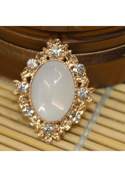 Yuvarlak Bling Kristal Inci Sırt Düğmeleri Süsleme Craft 30X25MM (Yurt Dışından) modelleri
