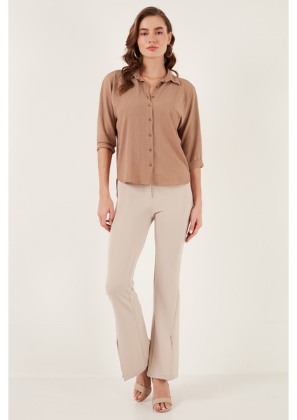 Arkası Uzun Truvakar Kol Gömlek Bayan Gömlek 5865596 fırsatları