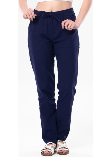 Çift Cepli Unisex Yazlık Pantolon Mor