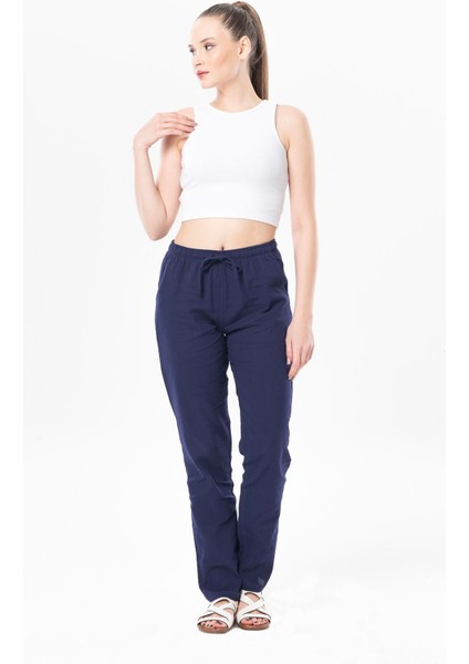 Çift Cepli Unisex Yazlık Pantolon Mor