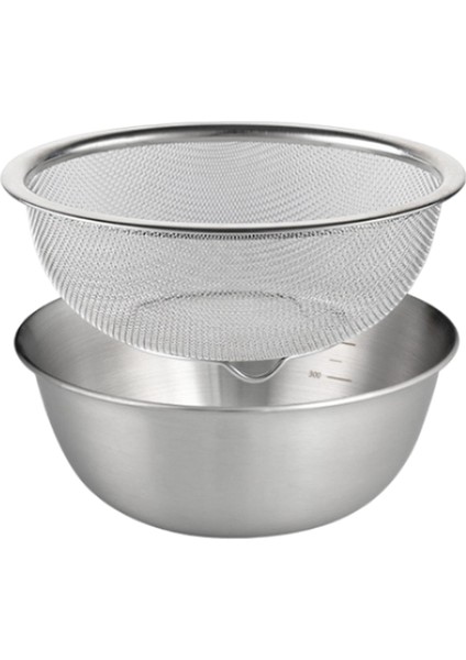2 304 Paslanmaz Çelik Kevgir, Makarna Sebze I Için Karıştırma Kasesi 18CM (Yurt Dışından)