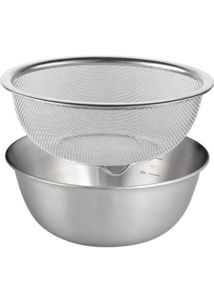 2 304 Paslanmaz Çelik Kevgir, Makarna Sebze I Için Karıştırma Kasesi 18CM (Yurt Dışından)