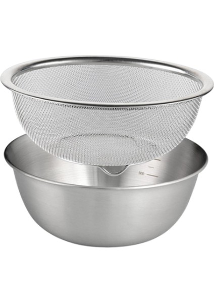 2 304 Paslanmaz Çelik Kevgir, Makarna Sebze I Için Karıştırma Kasesi 18CM (Yurt Dışından)