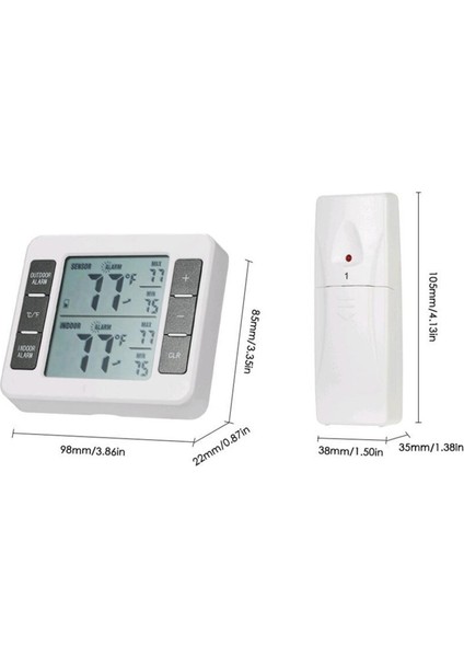 Dijital Buzdolabı Termometresi 2 Home Buzdolabı Dondurucu Için Sensör Alarmı (Yurt Dışından) indirimleri
