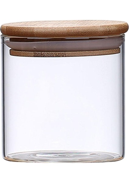Ürlü Bambu I Şeffaf Cam Kavanoz Ürlü Depolama 8.5X8CM 350ML (Yurt Dışından)