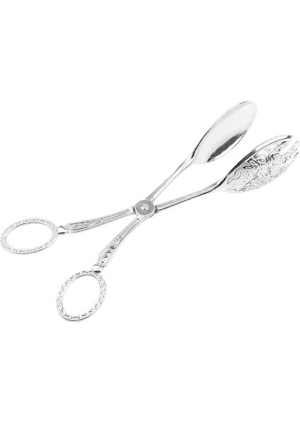 Metal Tost Ekmek Crumpets Gıda Salatası Tong Candy Cake Clip Silver #1 (Yurt Dışından)