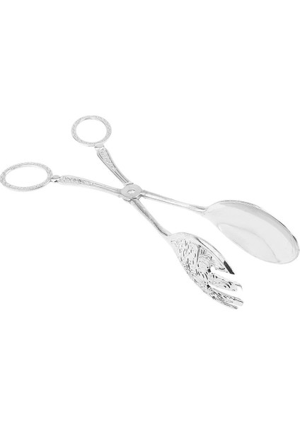 Metal Tost Ekmek Crumpets Gıda Salatası Tong Candy Cake Clip Silver #1 (Yurt Dışından)